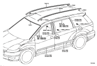 75531AE010-MOULDING, WINDSHIELD, OUTER UPPER