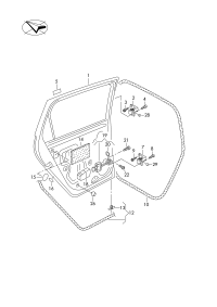 5JK867913C-Seal, door inside