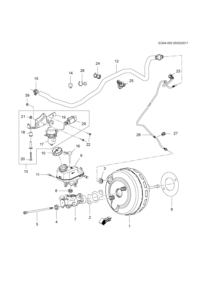 12761845-Spacer, brake booster pump (part of 8) (bush) (* package 1) (4.820)