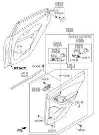 832313Y000-W/STRIP-RR DR BELT I/S LH