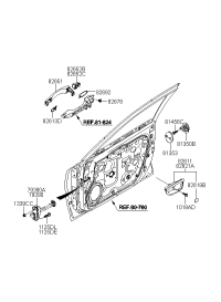 826113L000X6-HOUSING-FR DR I/S HDL,LH