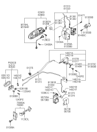 826113D000LK-HOUSING-FR DR I/S HDL,LH