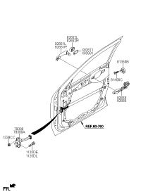 826612J702UD-HANDLE ASSY-DR O/SID