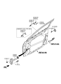82652B3000-COVER-FR DR O/S HDL LH