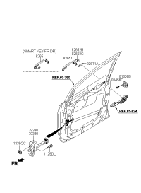 82652A9030-COVER-FR DR O/S HDL,PASSENGER
