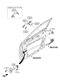 82651C9000CA-HANDLE ASSY-DR O/S LH