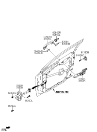 79380C3000-CHECKER ASSY-FR DOOR