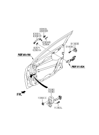 82652F0020-COVER-FR DR O/S HDL LH