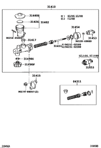 3141510010-GASKET, CLUTCH MASTER CYLINDER
