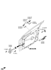 82652C3010-COVER-FR DR O/S HDL LH