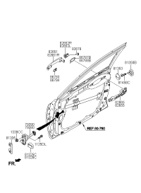 813503N000-STRIKER ASSY-DR