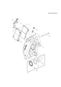 22813180-Kit, front disc brake plate pin repair (incl. 6,7)