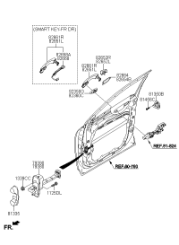 82662C5010-COVER-FR DR O/S HDL RH