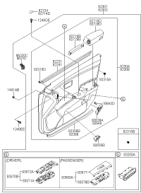827443L000X6-CAP-DR GRIP HANDLE RR RH