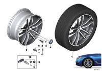 36136852052-Cover, wheel hub with blue ring