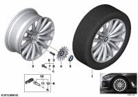 36116861225-Hub, reflex silver