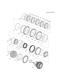 24272171-Ring, clutch plate 6-7-8-9 (4.164)