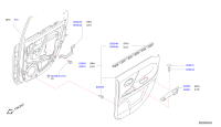 829001YP0A-Mldg assy-rr door rh