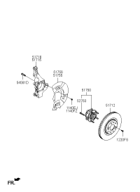 51716A9000-KNUCKLE-FRONT AXLE,RH
