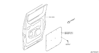 829003LC0B-Protector assy-rr dr I /s rh