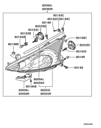 MN129509-HEADLAMP BRACKET,LH