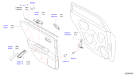829009W261-Mldg assy-rr door rh