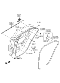 832201M000-W/STRIP ASSY-RR DR BELT O/S RH