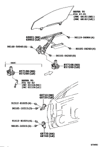 6871030190-HINGE ASSY FRONT DOOR UPPER RH