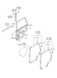 83550H1000-GARNISH ASSY-RR DR TRIM UPR LH