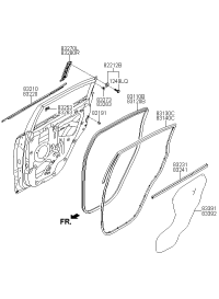 83280S6000-Garnish assy-rr dr rr frame, rh