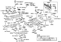 5705433080-Reinforcement sub-assy, front floor member, lh