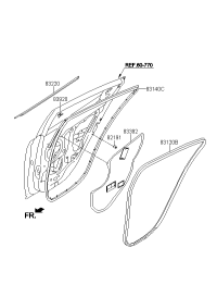 831202V000-W/STRIP-RR DR BODY SIDE RH