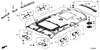 83202TLAT00-Pad, roof side, front rh
