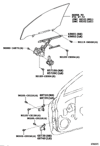 687300P011-HINGE ASSY FRONT DOOR LOWER RH