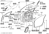6786476020-WEATHERSTRIP, FRONT DOOR, NO.2 LH