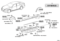 7507150050C1-MOULDING SUB-ASSY FRONT DOOR OUTSIDE RH