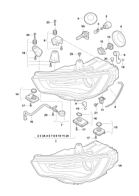 L8VD941005E-Headlamp, for gas discharge bulb