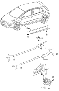 1K4853371E82V-Mldg black ti