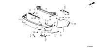 047163F0H10ZZ-FACE ASSY., RR. BUMPER LOWER