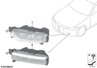 63177495865-Fog lamp LED lh