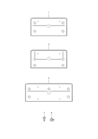 80A807285BRN4-Bracket-license plate