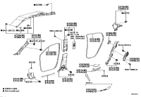 62220F4070A0-GARNISH, FRONT PILLAR, LH