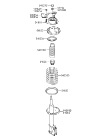 5465117600-STRUT ASSY-FR,LH