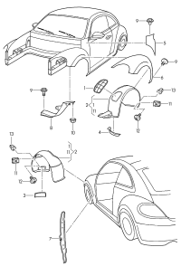 5C5805777-Flap, wheelhouse trim