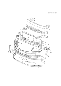 26682754-GARNISH FR BUMPER