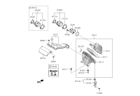 281302W250-HOSE ASSY-AIR INTAKE(B)