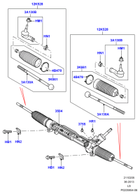 LR013786-Gear assy-steering