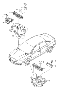 4E0907282A-Glow plug cont unit: