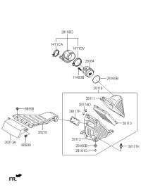 281112P300-COVER-AIR CLEANER