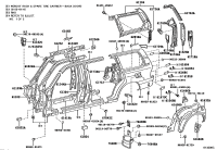 6170660810-PANEL SUB-ASSY, ROOF SIDE, INNER LH